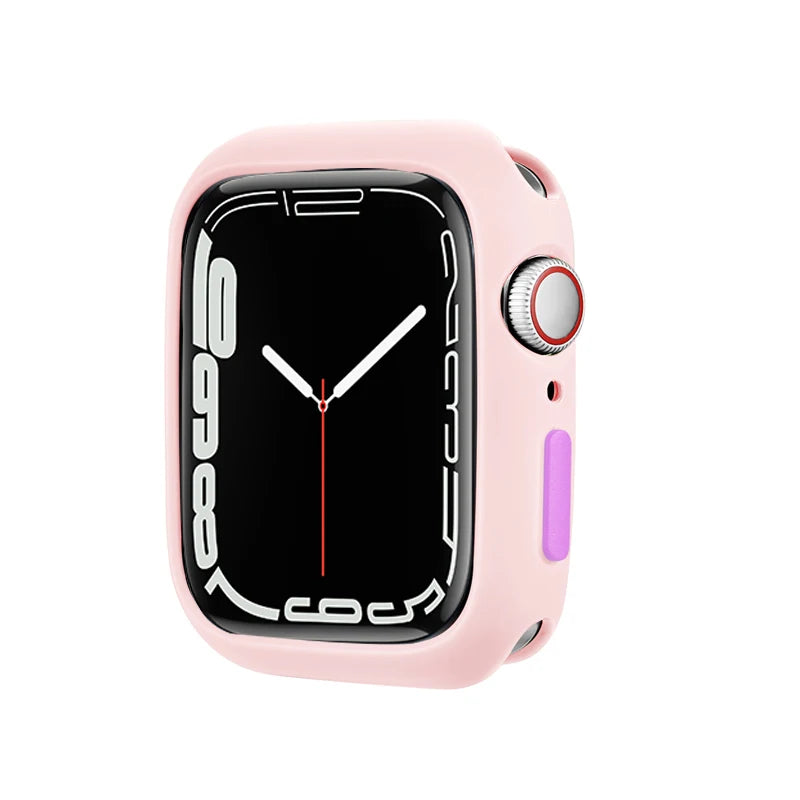 Candy Soft Silicone Case for Apple Watch Cover 9 8 7 6 Se 5 45mm 42mm 38 Protection Iwatch Serie 44mm 40mm 41mm Bumper for women