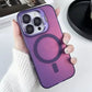 Gradient Metal Lens Holder Magsafe Phone Case for IPhone 16 15 14 Plus 13 12 Pro Max Back Lens Glass Film Matte PC Hard Cover Caseverse