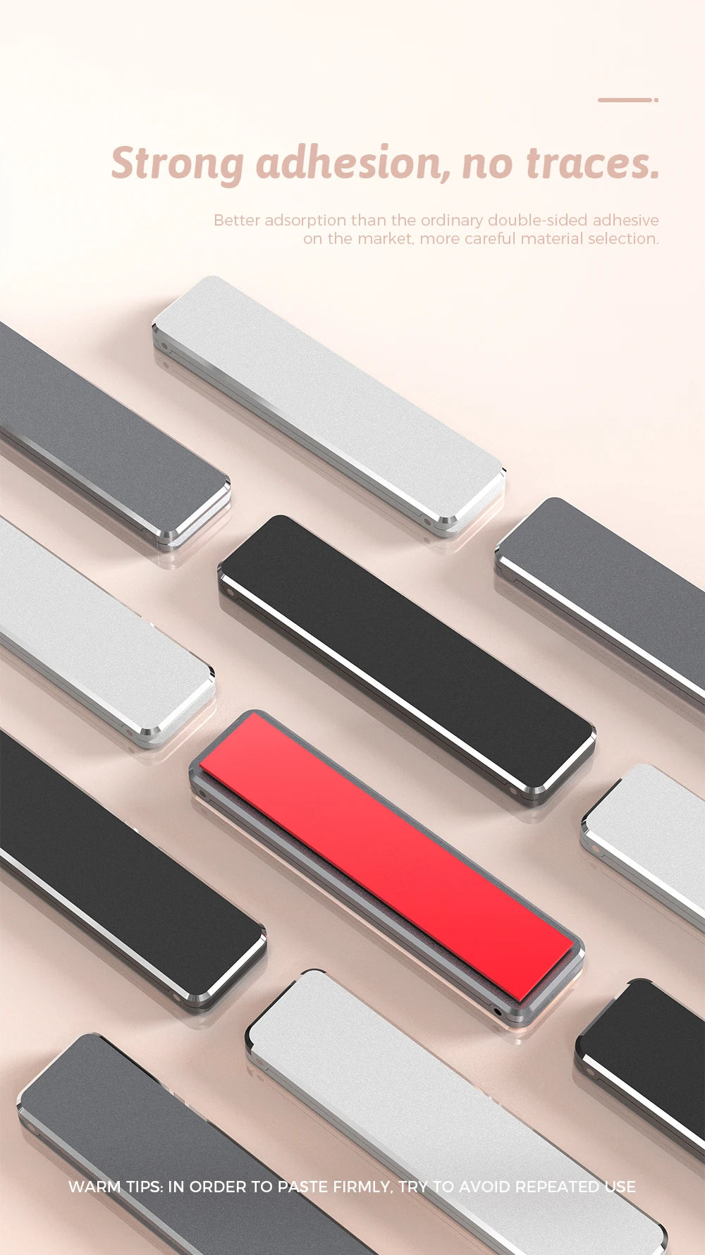 Metal Folding Phone Holder Alloy Invisible Back Stick Phone Desktop Holder Portable Mobile Support Phone Stand for iPhone Xiaomi - Caseverse