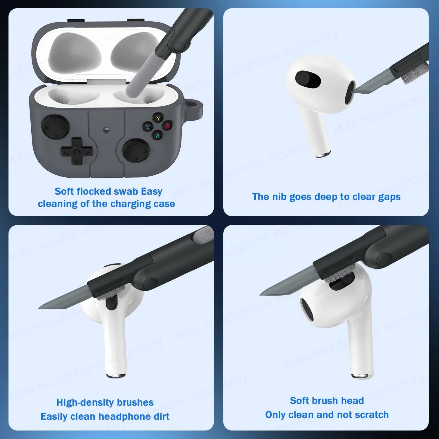 for AirPods 3rd generation charging case With cleaning kits for apple airpods airpod 3 silicone case 3D Game controller Caseverse
