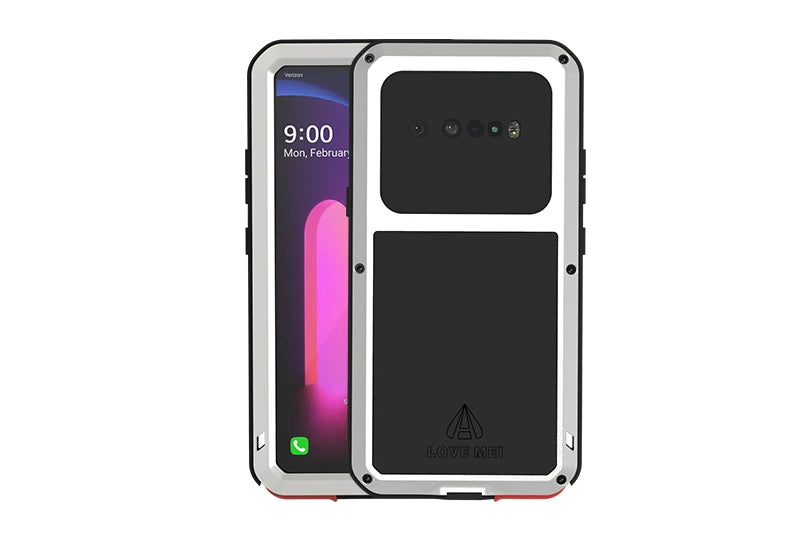 Love Mei Phone Case for  LG V60 Silicone Military Grade Metal Protective Case Shock Proof Dust Proof Cover - Caseverse