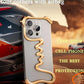 iPhone Phone Case Metal 3D Hollow Case For iPhone16 ProMax 14 15 Pro 16Plus  Aluminum Alloy Track Shell Air Bag Shockproof Cover Caseverse