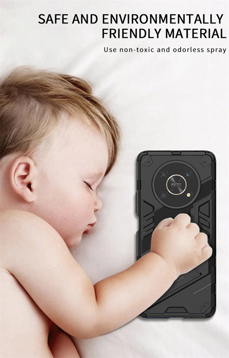 For Honor Magic 4 Lite Case Magnetic Holder Shockproof Armor Phone Cases for Honer Magic4 Lite 5G 4Lite Light 5G Rugged Cover - Caseverse