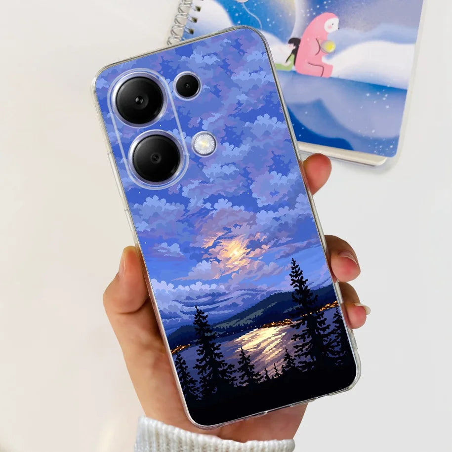 For Xiaomi Poco M6 Pro 2024 Case New Fashion Marble Cartoon Cover Soft Clear Silicone Funda For Xiaomi Poco M6 Pro 4G Phone Case Caseverse