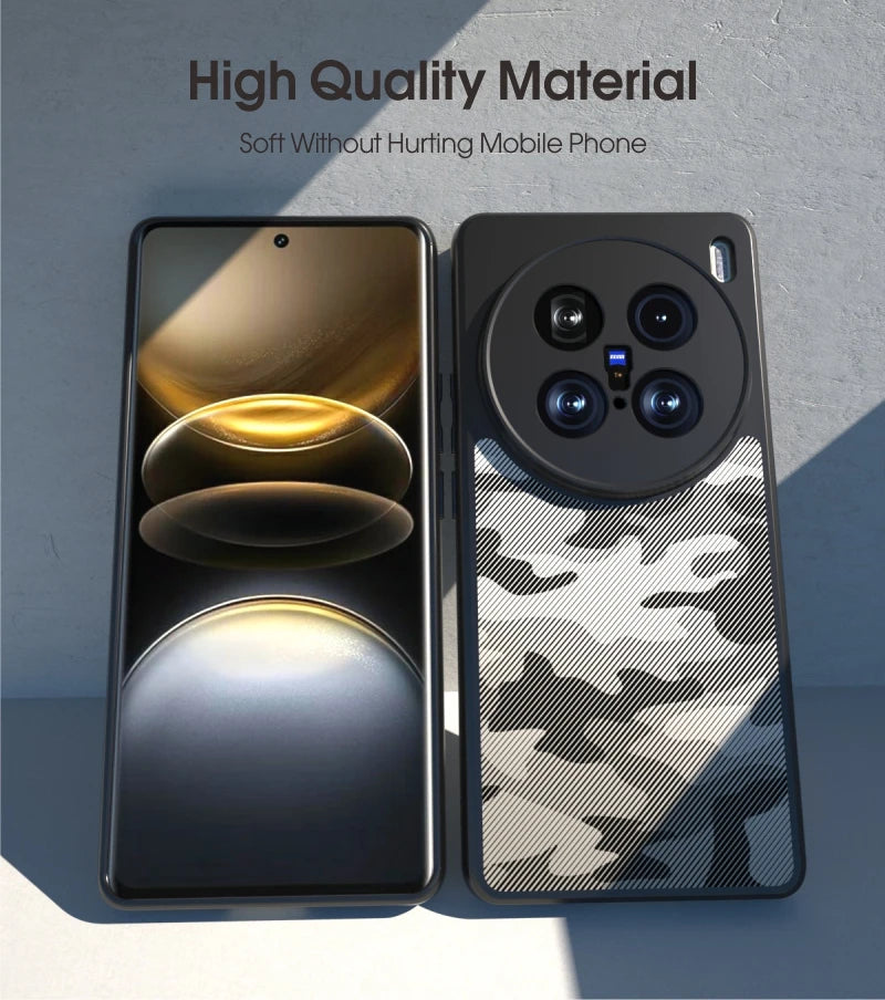 IBMRS for vivo X100 Ultra Case,Dual Layer Military Grade Drop Shockproof Protection Cell Phone Cover -  (Camo Black) - Caseverse