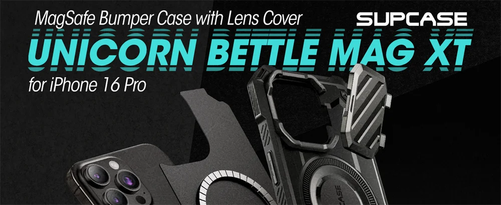 SUPCASE For iPhone 16 Pro Case 6.3" 2024 UB Mag XT Heavy Duty Rugged Strong Magnetic Phone Case with Camera Cover - Caseverse