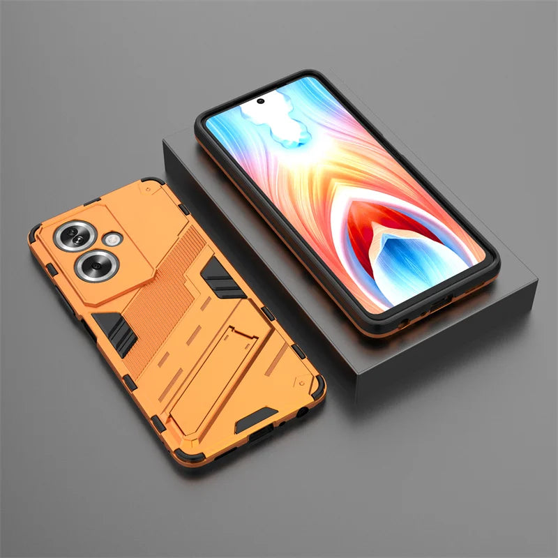 For OPPO A79 5G Case Shockproof Rugged PC Armor Phone Case For OPPO A 79 OPPOA79 5G CPH2553 Car Magnetic Holder Stand Back Cover - Caseverse