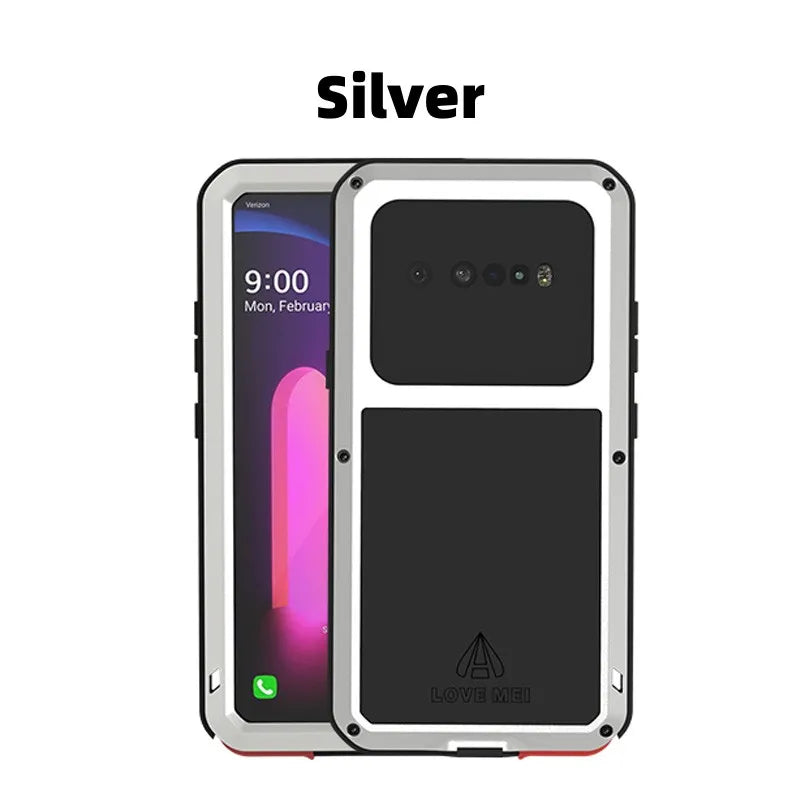 Love Mei Phone Case for  LG V60 Silicone Military Grade Metal Protective Case Shock Proof Dust Proof Cover - Caseverse