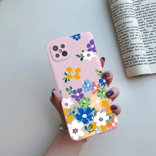 Case For OPPO Reno4 Z 5G Phone Case Cute Flower Cartoon Silicone Soft Back Fundas Cover For OPPO Reno 4Z CPH2065 Reno4Z 5G Coque - Caseverse
