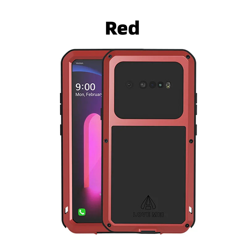 Love Mei Phone Case for  LG V60 Silicone Military Grade Metal Protective Case Shock Proof Dust Proof Cover - Caseverse