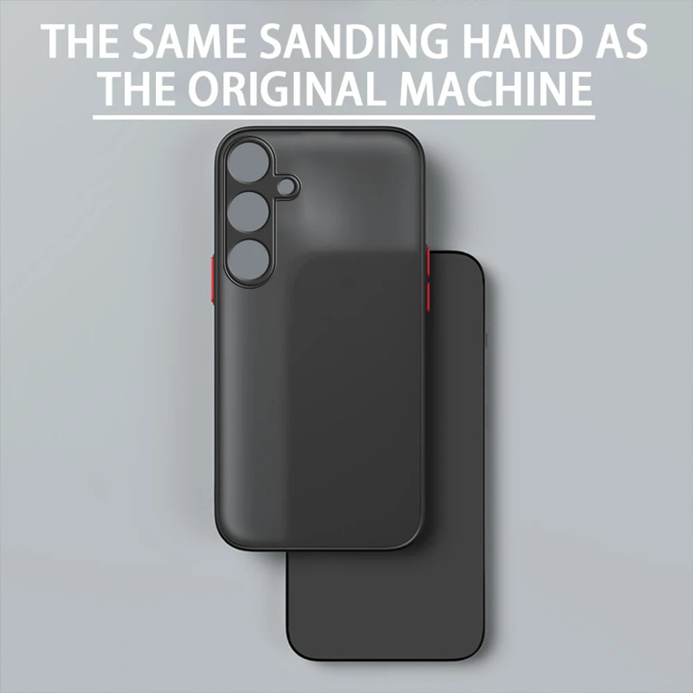 Armor Shockproof Matte Case For Samsung Galaxy A25 5G Silicone Bumper Clear Hard PC Cover Capas Sumsung A05 A05s A15 A25 A35 A55 - Caseverse