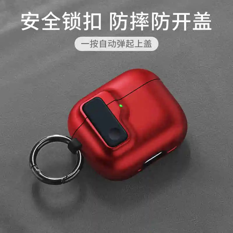 2024 New Hard Protector for AirPods 4 with Magnetic Lid Lock Hybrid Case Luxury Protection Cover for Apple AirPods 4(USB C) Caseverse