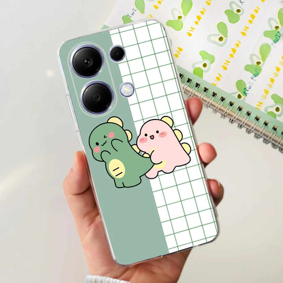 For Xiaomi Poco M6 Pro 2024 Case New Fashion Marble Cartoon Cover Soft Clear Silicone Funda For Xiaomi Poco M6 Pro 4G Phone Case - Caseverse