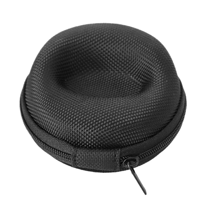 Travel Watch Case,Single Watch Box with Zipper for Storage, Cushioned Round Portable Watch Case for Wristwatches