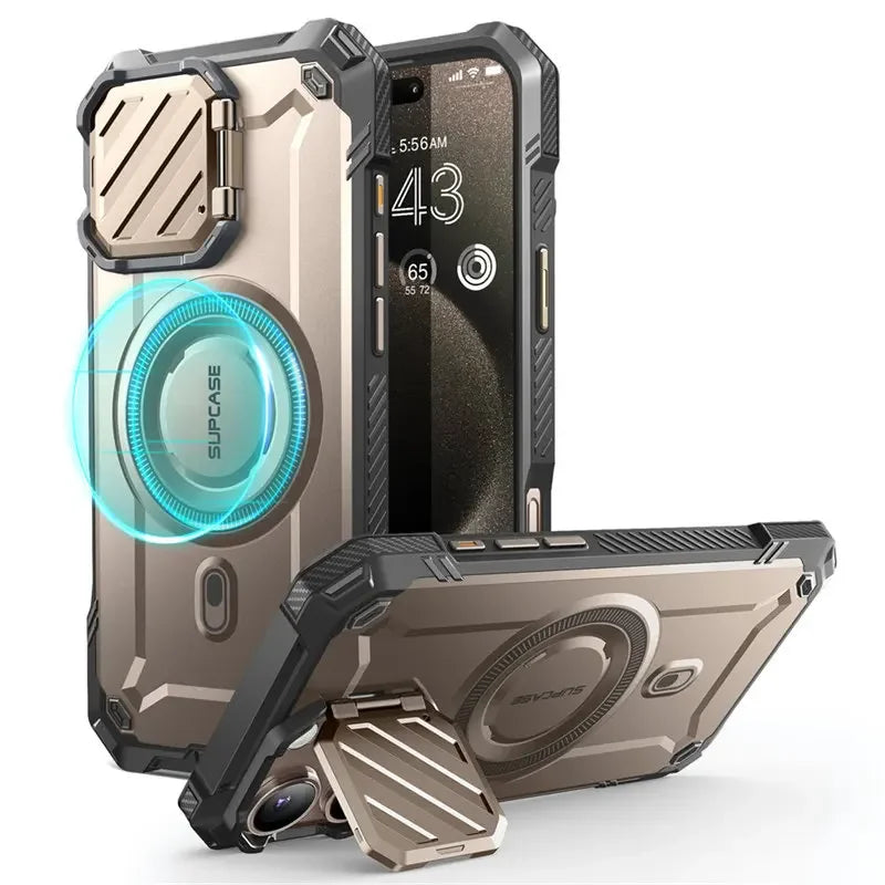 SUPCASE For iPhone 16 Pro Case 6.3" 2024 UB Mag XT Heavy Duty Rugged Strong Magnetic Phone Case with Camera Cover