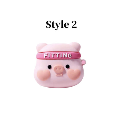 Bluetooth headset case Cartoon Pig cute wind silicone ear case, applicable to Airpods1/2, Airpods Pro, Airpods Pro2, Airpods3 Caseverse