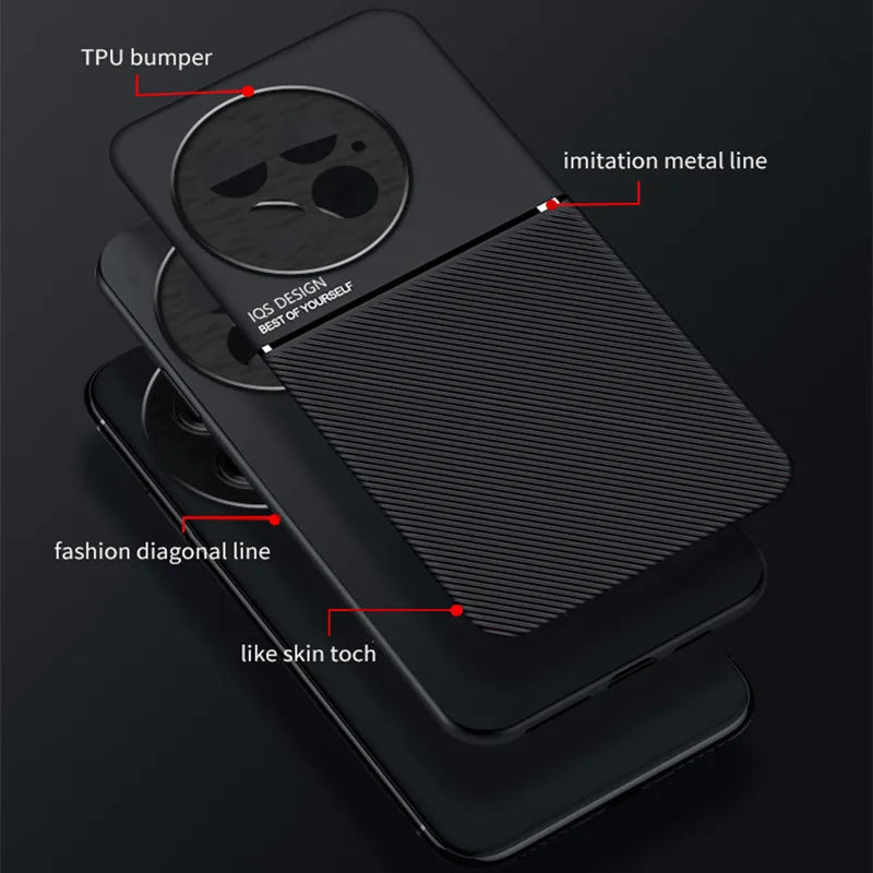 Rugged Protective Cover For OnePlus 13 One Plus 13R Case Built-in Car Magnetic Holder Phone Coque Fundas - Caseverse