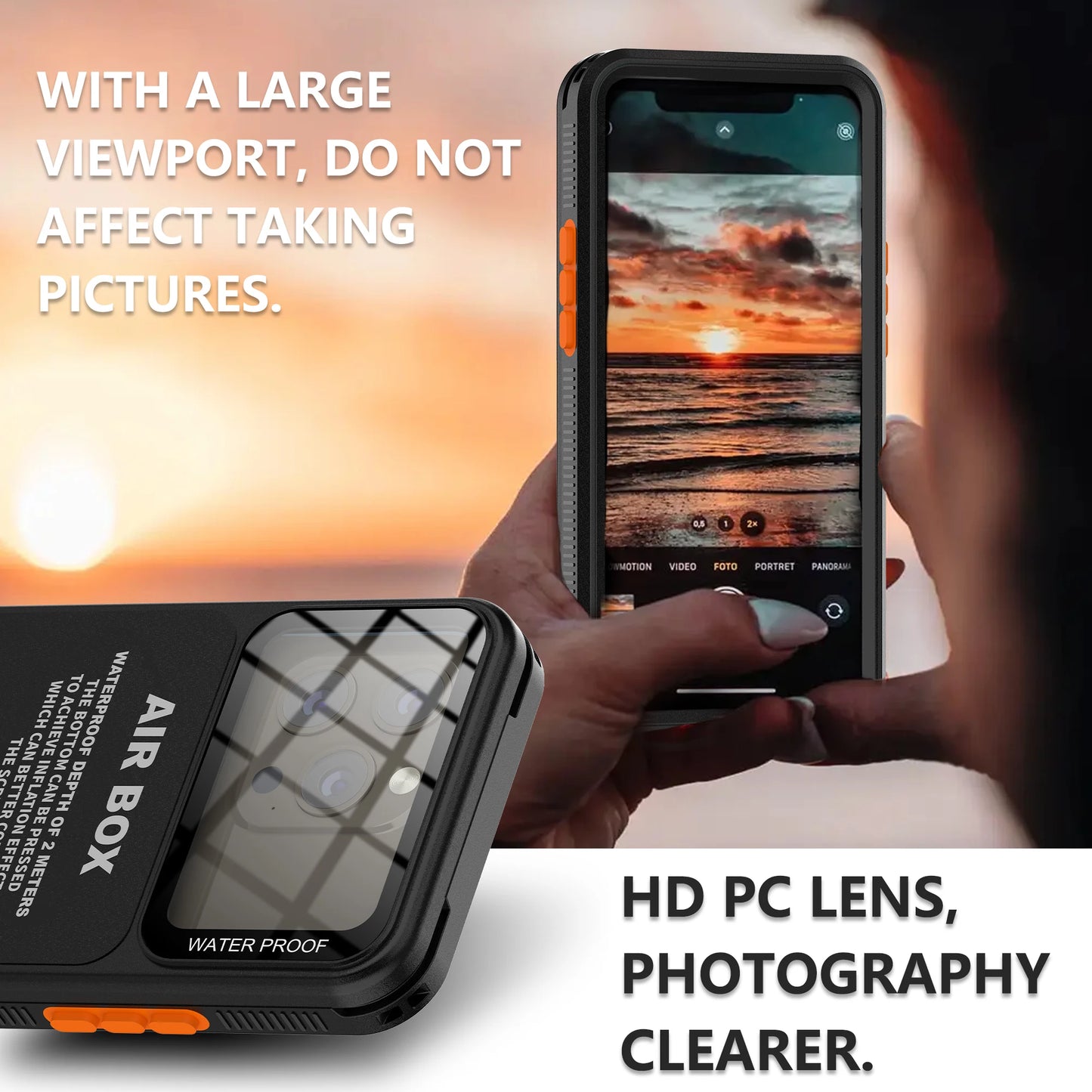 IP68 Waterproof Case For iphone 15 Pro Max Case 14 Plus 12 13 Underwater Full Sealing Cover Shockproof Built-in Screen Protector - Caseverse