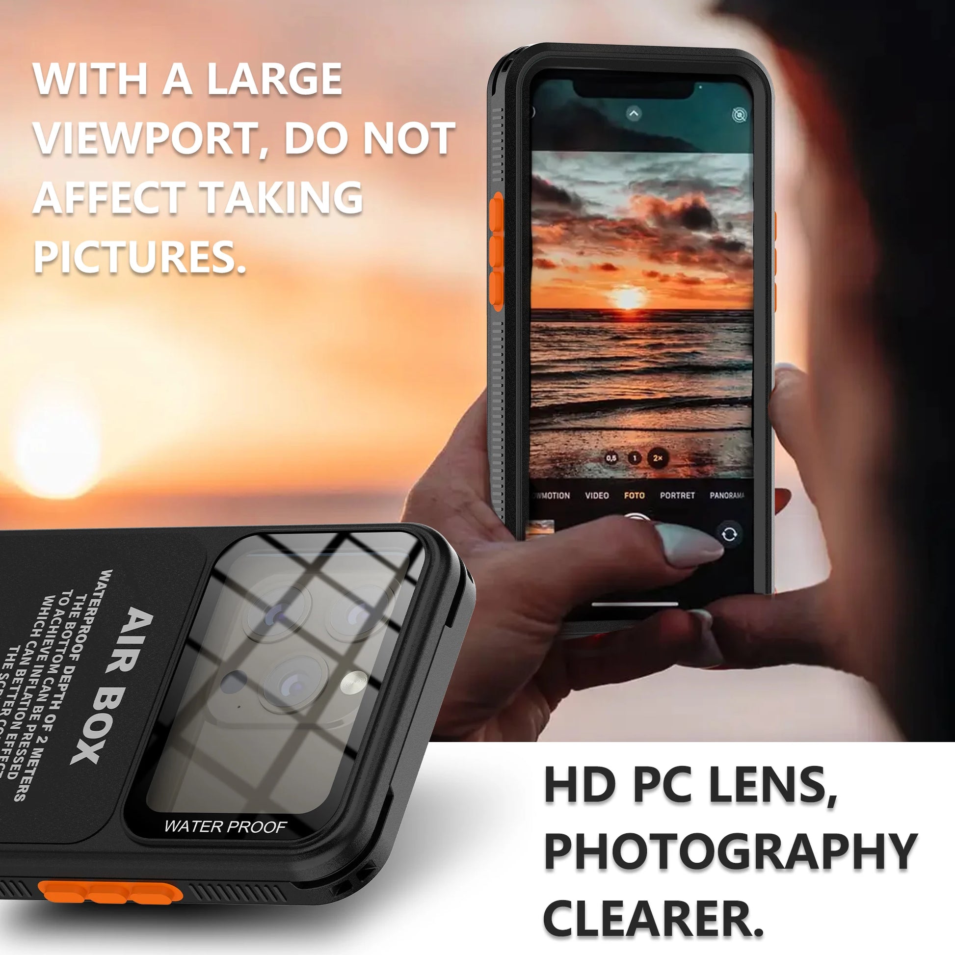 IP68 Waterproof Case For iphone 15 Pro Max Case 14 Plus 12 13 Underwater Full Sealing Cover Shockproof Built-in Screen Protector - Caseverse