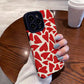 Fashion Red Love Heart Silicone Case For iPhone 11 12 13 14 15 Pro Max Mini X XS XR 8 7 16 Plus Soft Leather Shockproof Cover - Caseverse