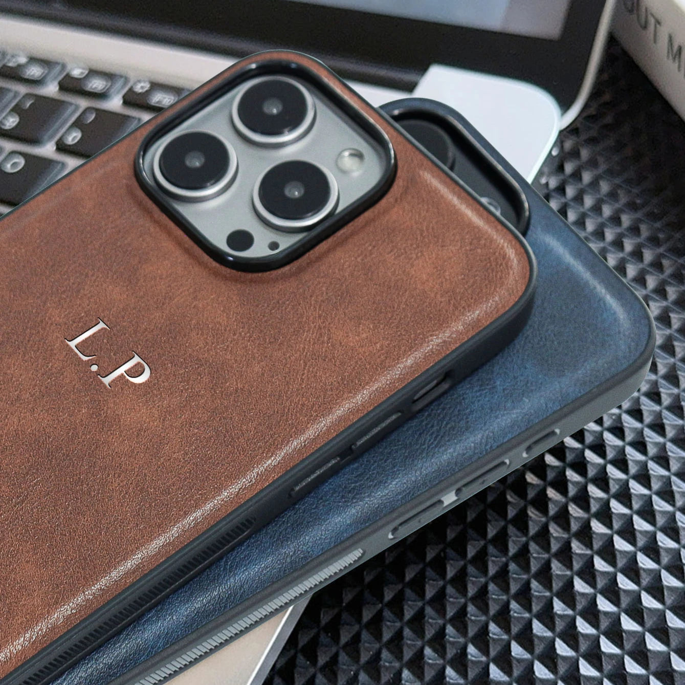 Leather Personalized Customized Initials Name Case For iPhone 16 15 14 13 12 11Pro Max Cover Luxury DIY Engraved 14 15 16 Plus Caseverse