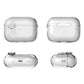 Transparent Crystal Wireless Bluetooth Earphone Case For Airpods Pro 2 2nd TPU Clear Switch Lock Cover For Funda Airpods 4 2024