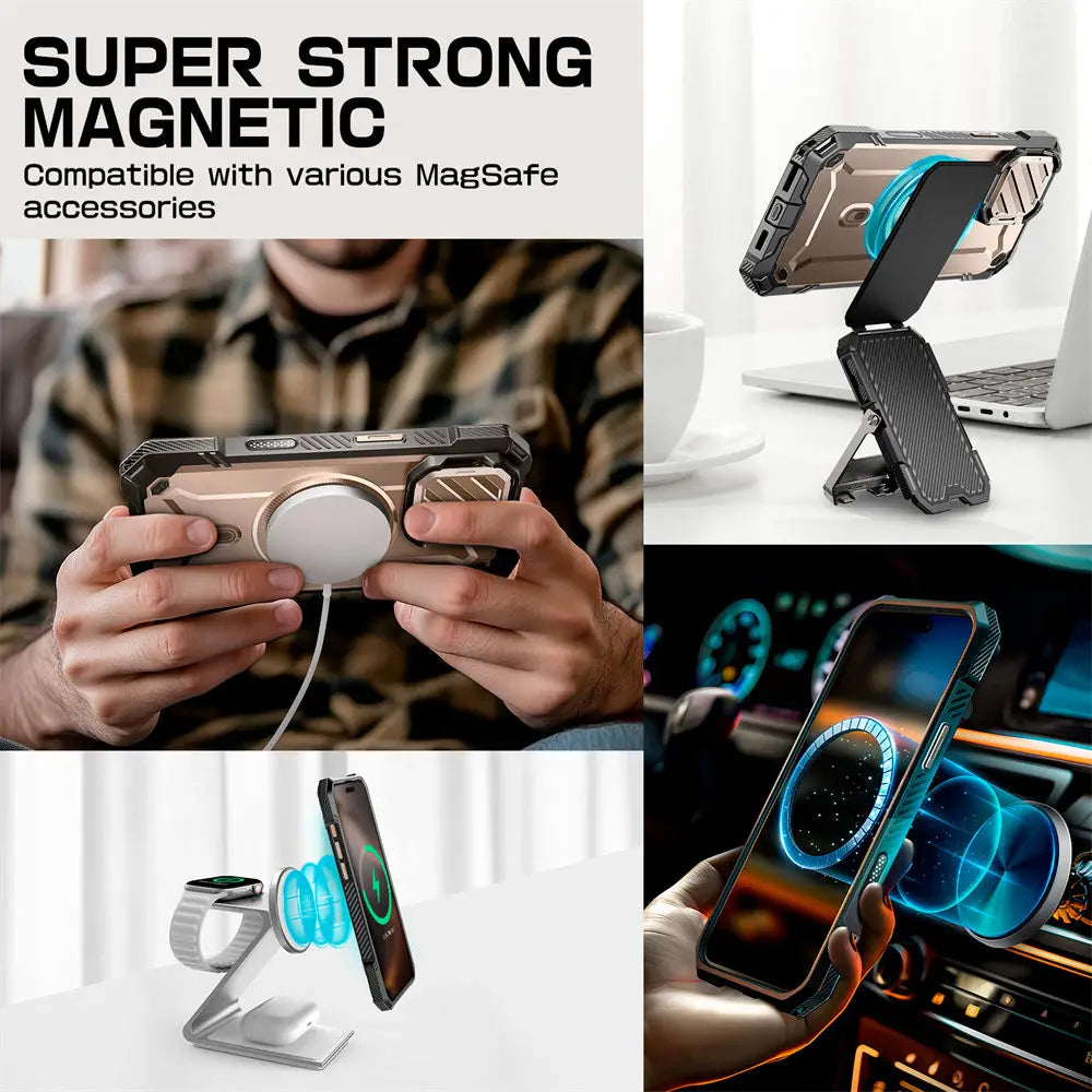 SUPCASE For iPhone 16 Pro Case 6.3" 2024 UB Mag XT Heavy Duty Rugged Strong Magnetic Phone Case with Camera Cover - Caseverse