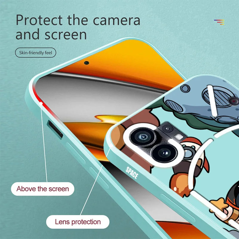 Liquid Silicone Case for Nothing Phone 1 Protective Case Phone 1  Full Wrap Drop-proof Soft Case - Caseverse