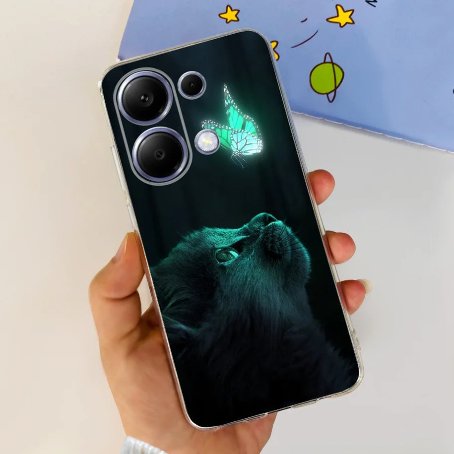 For Xiaomi Poco M6 Pro 2024 Case New Fashion Marble Cartoon Cover Soft Clear Silicone Funda For Xiaomi Poco M6 Pro 4G Phone Case Caseverse