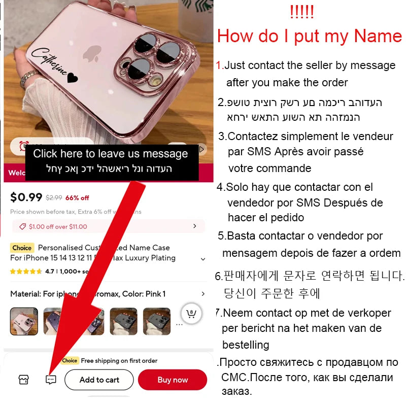 Personalised Customized Name Case For iPhone 16 15 14 13 12 11 Pro Max Luxury Plating Transparent Clear Cover DIY 15 16 Pro Max Caseverse