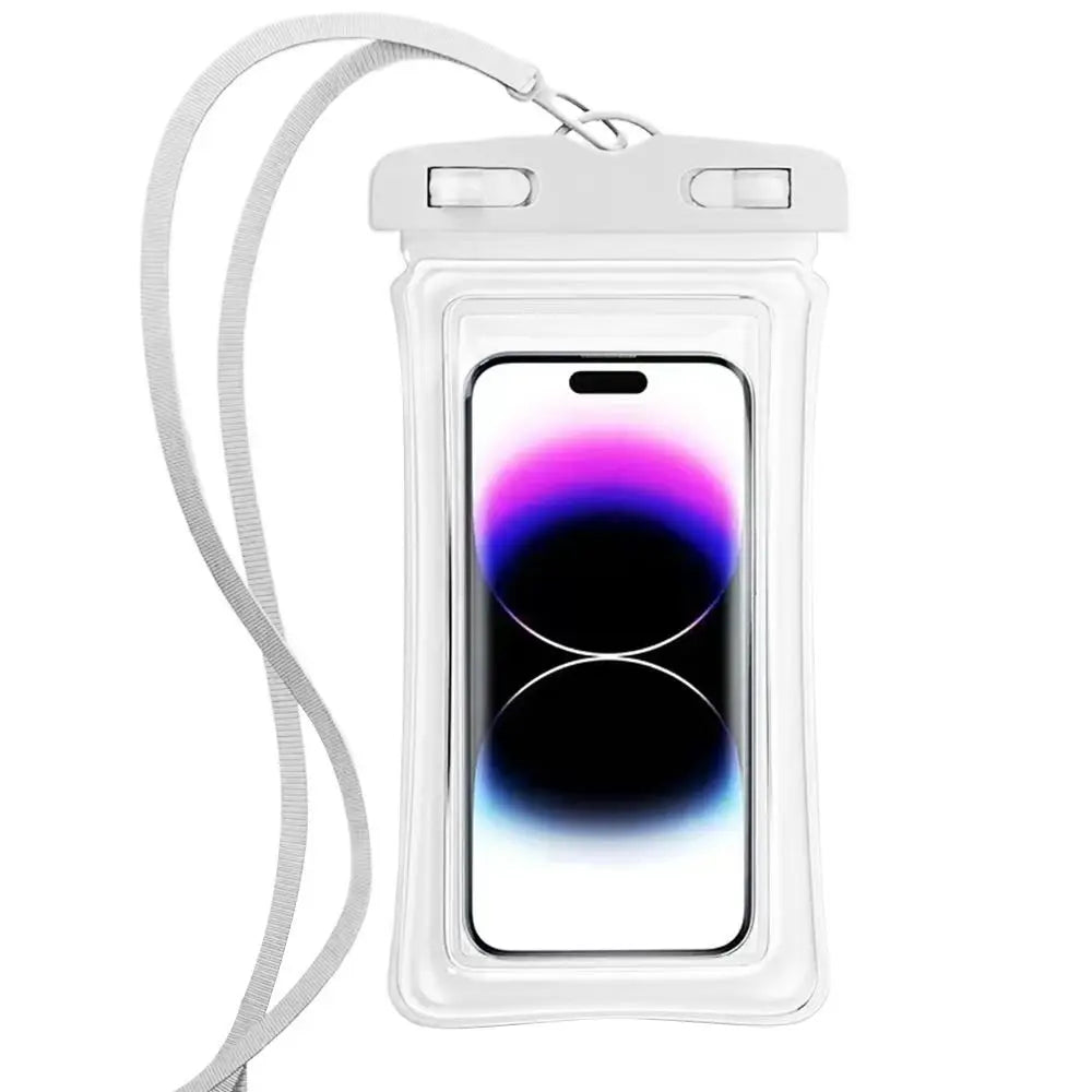 Transparent Waterproof Phone Case Touch Screen Under 7.0 inches Mobile Phone Cover with Lanyard Phone Sealed Bag Swimming&Diving - Caseverse