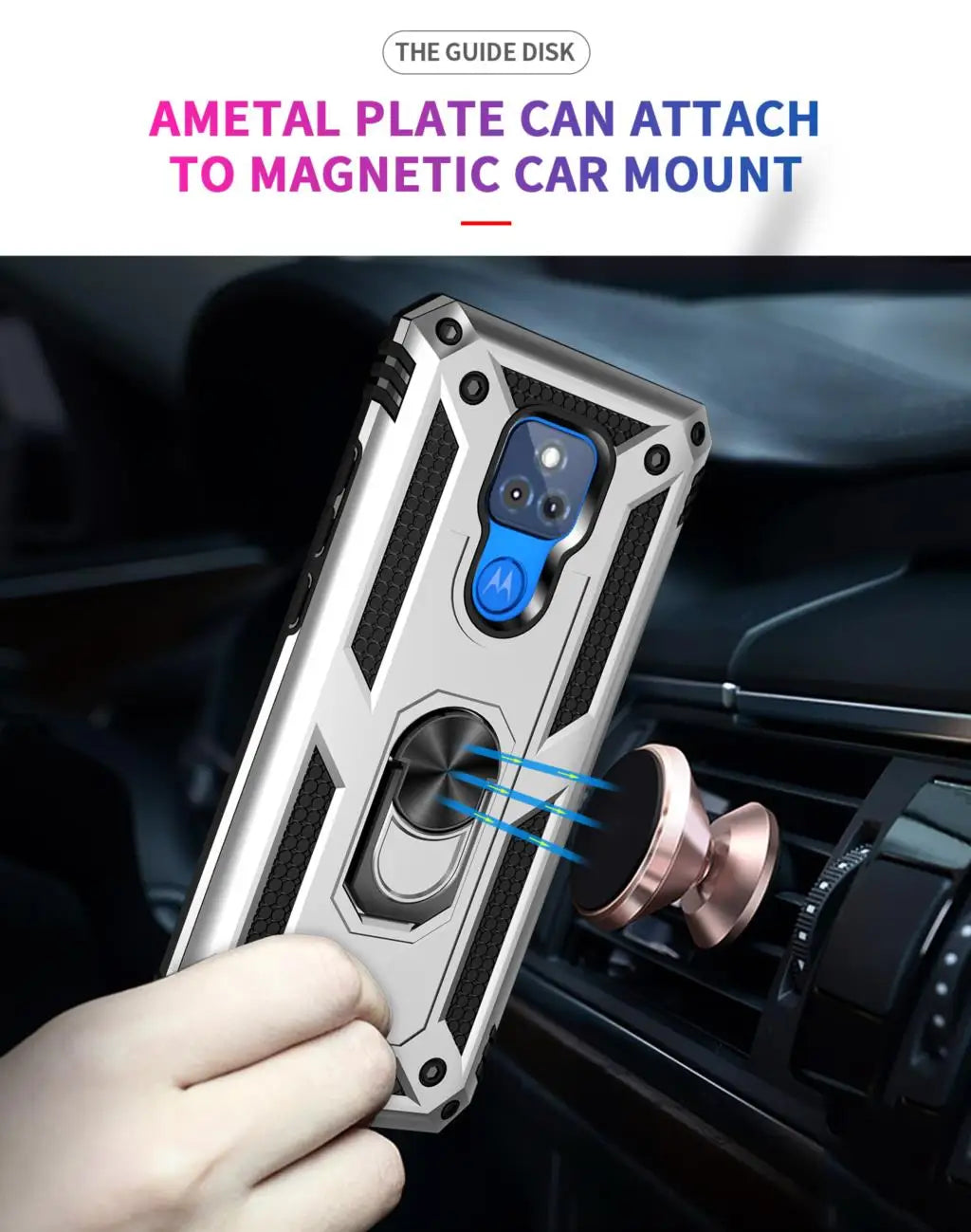 for Moto G Play Case for Phone Moto G Play 2021 Case Shockproof Armor Rugged Military Protective Car Holder Magnetic Cover