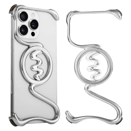 Oatsbasf Metal Phone Case for iPhone 16/16 Pro/16 Pro Max Ultra-thin Frameless Magsafe Shockproof Minimalist Protective Covers Caseverse