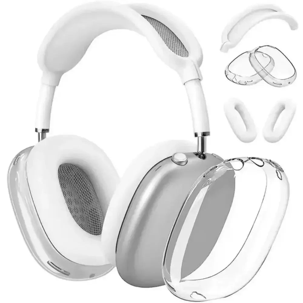 3 in 1 Soft Silicone Skin Protector Headphones Case For Airpods Max Cases Anti Scratch Shockproof Earphone Cover Accessories Caseverse