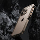 For iPhone 15 16 Pro Max Plus Metal Robotic Arm Phone Case Aluminum Alloy Frame Irregular Bumper Shockproof Protective Cover Caseverse
