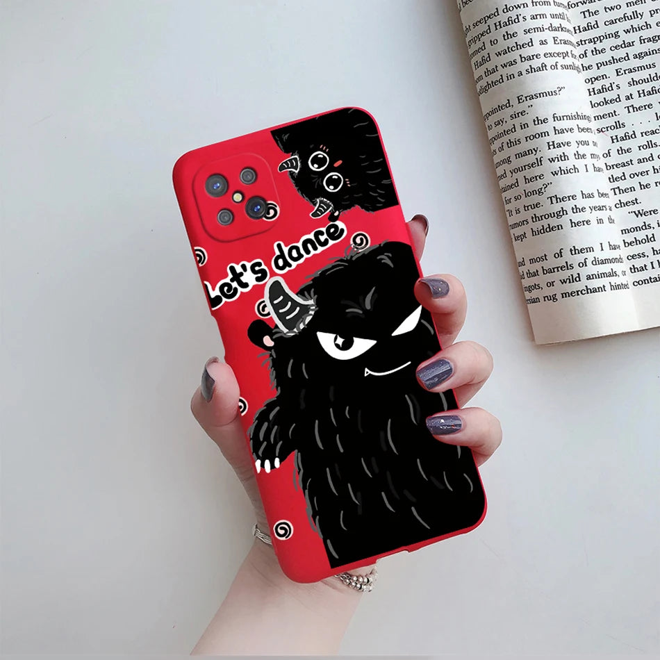 Case For OPPO Reno4 Z 5G Phone Case Cute Flower Cartoon Silicone Soft Back Fundas Cover For OPPO Reno 4Z CPH2065 Reno4Z 5G Coque - Caseverse