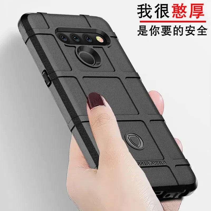 Rugged Shield Shockproof Phone Case For LG V50 V50S G8X V60 G8 G8S ThinQ Soft TPU Silicone Protective Back Cover Fundas - Caseverse