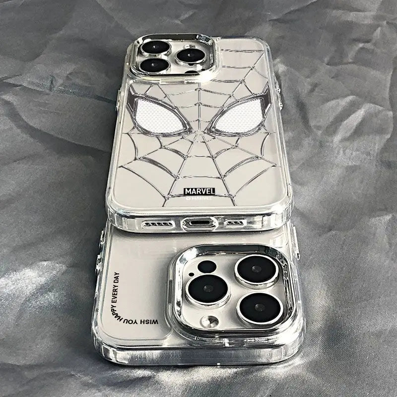 Marvel Spider Man Soft Silicone Phone Case For iPhone 16 11 12 13 14 15 Pro Max 7 8 Plus X XR XS MAX Y2k Shockproof Phone Cases - Caseverse