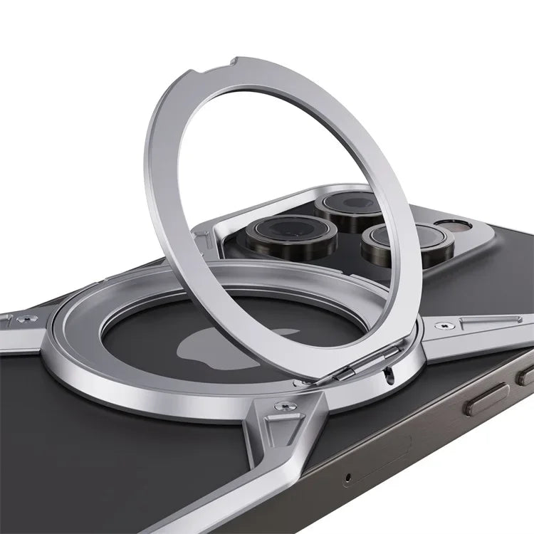 Metal Frameless Magsafe Magnetic Holder Phone Case For iPhone 16 15 14 13 Pro Max 16promax Aluminum Alloy Frame Shockproof Cover Caseverse