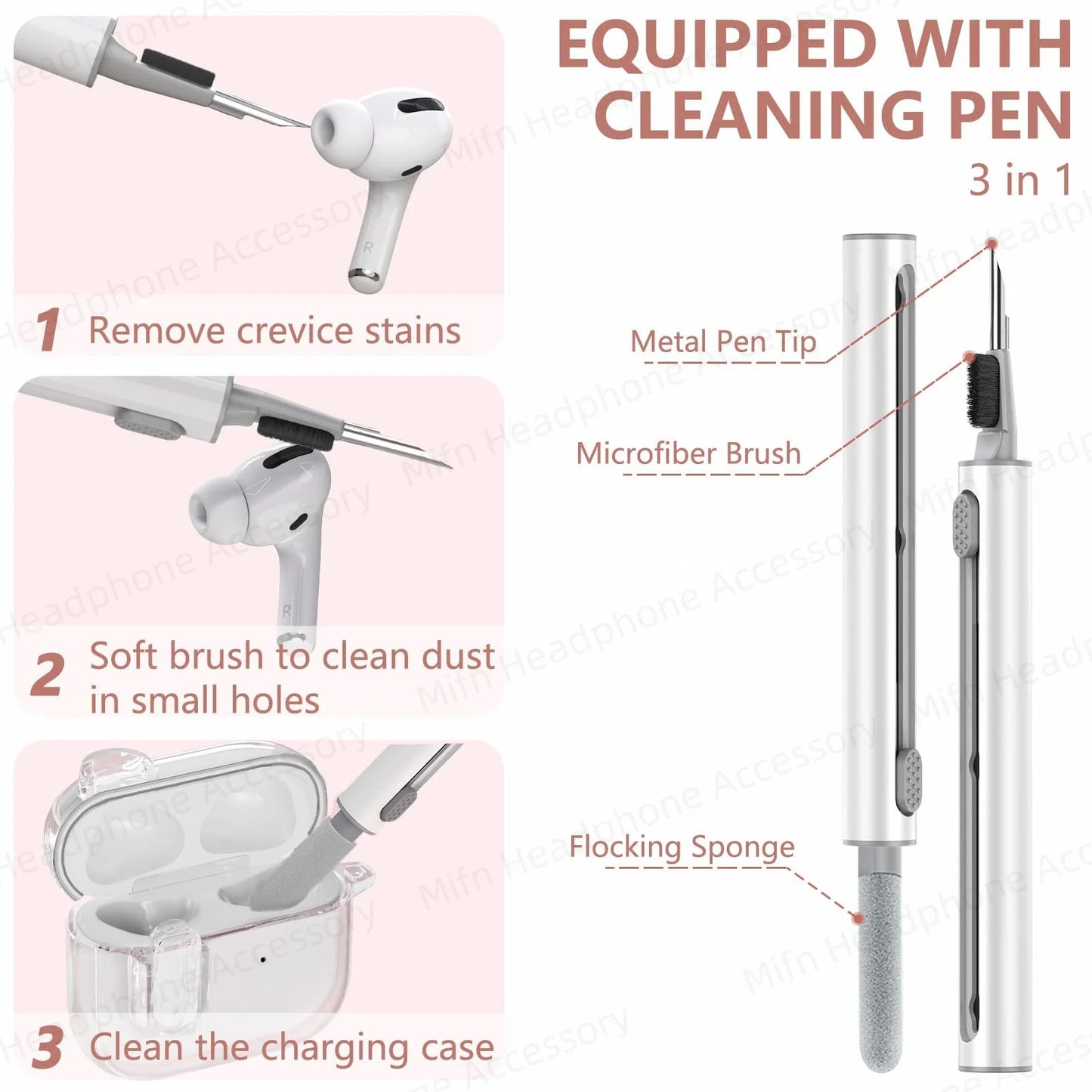 Transparent headphone case For AirPods Pro 2 USB C Funda Capa for AirPod Pro 1st Gen 2 3 Charging Case USB-C 2023 2022 2019 Case Caseverse