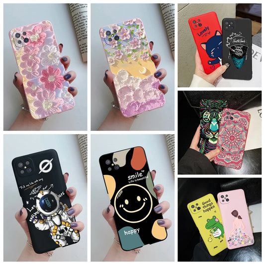 Case For OPPO Reno4 Z 5G Phone Case Cute Flower Cartoon Silicone Soft Back Fundas Cover For OPPO Reno 4Z CPH2065 Reno4Z 5G Coque - Caseverse