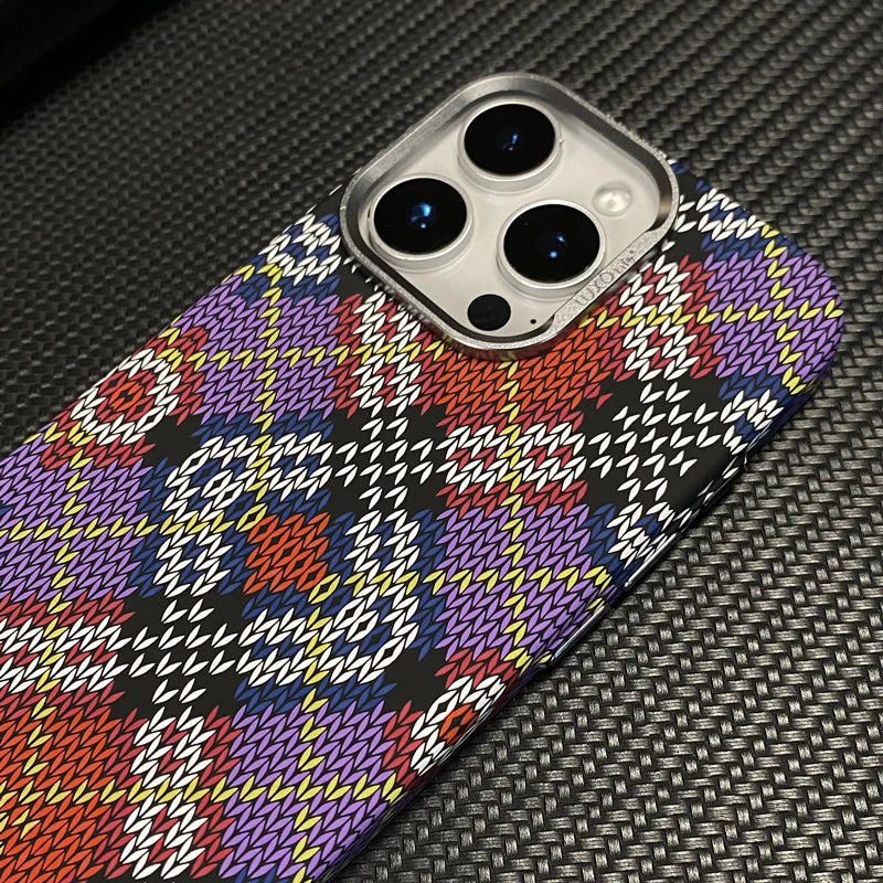 Ultrathin Metal Lens Magsafe Phone Case for iphone 16 pro max 15 Pro 14 Carbon Fiber Texture Matte Wireless Charge Hard PC Cover Caseverse