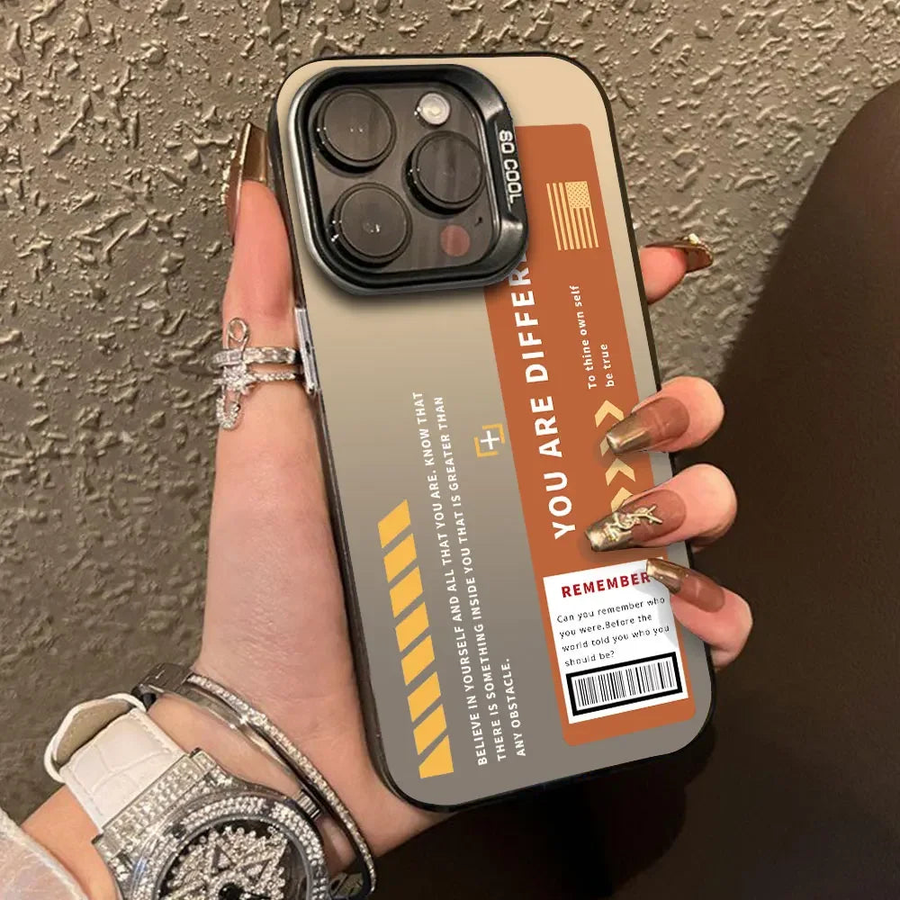 Case For Honor X6B X9B X8B X7B X7A X8A X9A X50I Label Letters Luxury Silver IMD Phone Case HonorX7B 4G X9A 5G Back Cover Fundas - Caseverse