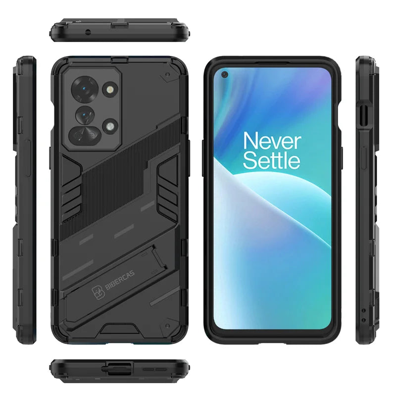 For Oneplus Nord 2T 5G Case Armor Shockproof Phone Cases For One Plus Nord2T Nord 2 T Stand Holder Rugged Silicone Cover Coque - Caseverse