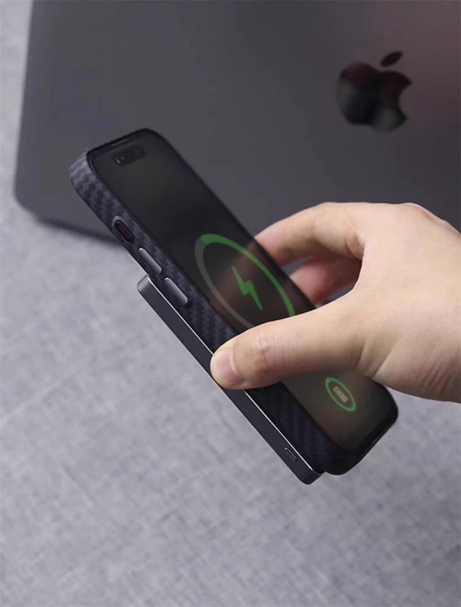 Luxury Alloy Lens 3D Relief Black Carbon Fibre Pattern Case For iPhone 13 14 15 16 Pro Max Slim Shockproof PC Cover For Magsafe Caseverse