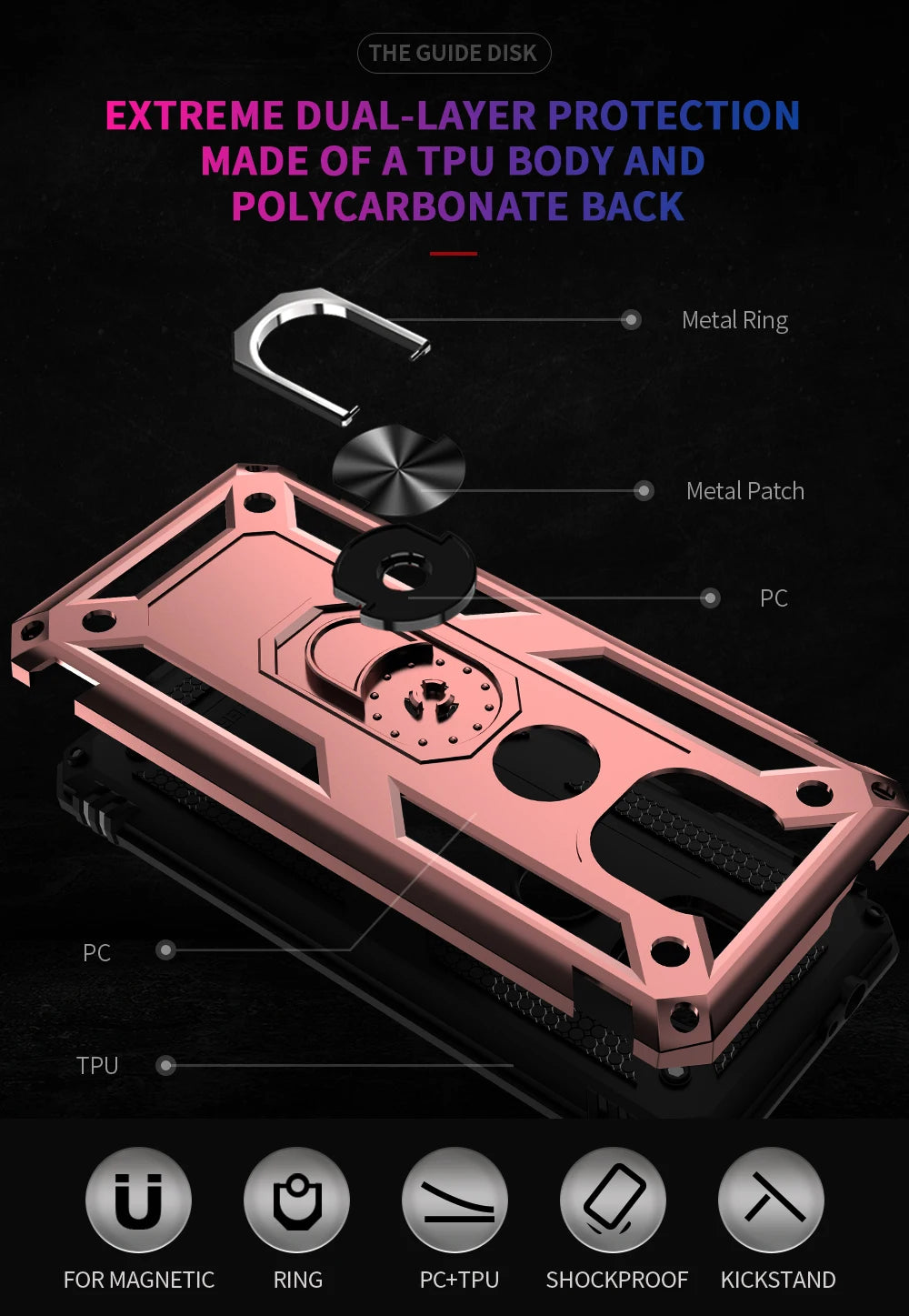 for Moto G Power Case for Phone Moto G Power 2021 Case Shockproof Armor Rugged Military Protective Car Holder Magnetic Cover - Caseverse