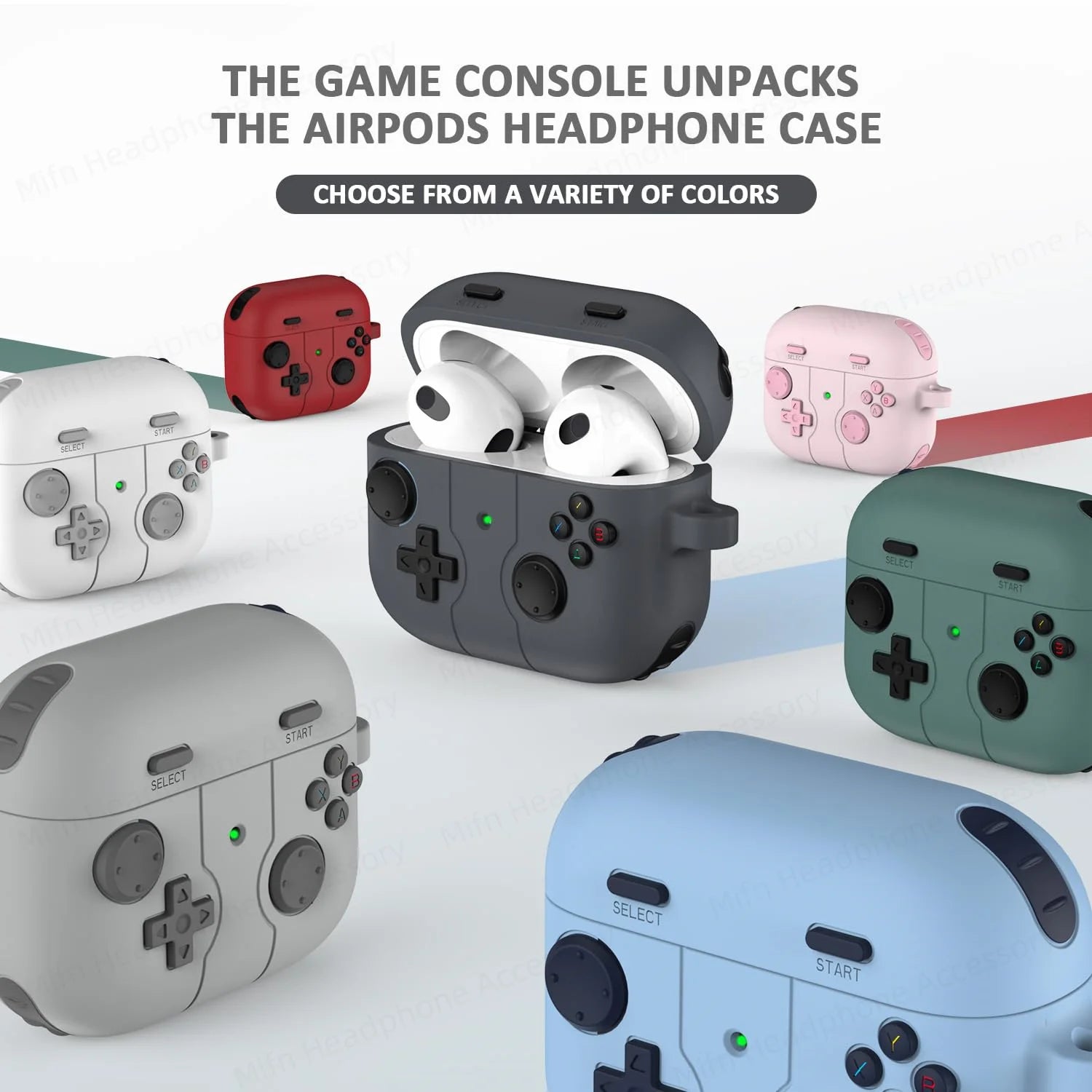 for AirPods 3rd generation charging case With cleaning kits for apple airpods airpod 3 silicone case 3D Game controller Caseverse