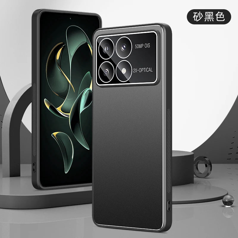 Luxury Metal Case For Xiaomi Poco X6 Pro 2311DRK48G Phone cases Shockproof Coque Shell TPU Soft Bumper Full Skin Funda Caseverse