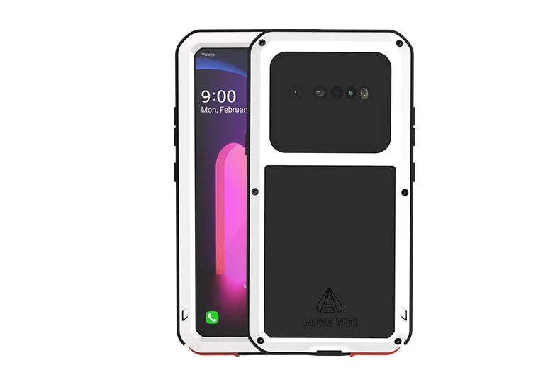 Love Mei Phone Case for  LG V60 Silicone Military Grade Metal Protective Case Shock Proof Dust Proof Cover - Caseverse