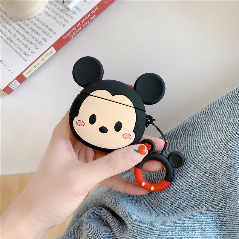 3D Cartoon Silicone Case for Airpods 1 2 3 Pro Wireless Earphone Protective Cover for Airpods Pro2 with Hook Caseverse